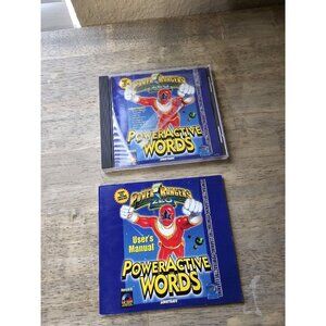 POWER RANGERS ZEO POWER ACTIVE WORDS SOFTWARE CD SABAN 1996